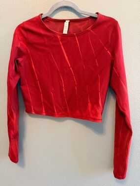 Lululemon wunder train crop long sleeve